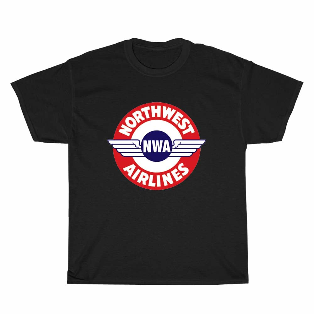 NWA Northwest Airlines LOGO Men's Unisex T Shirt Size S to 3XL