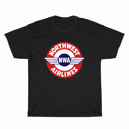 NWA Northwest Airlines LOGO Men's Unisex T Shirt Size S to 3XL