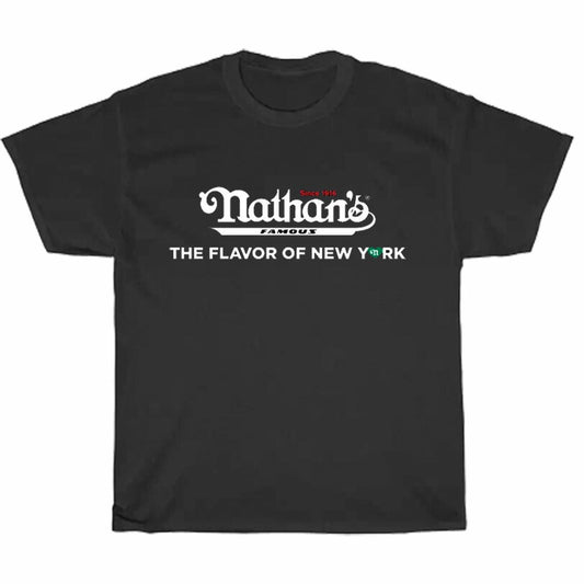 Nathan's Famous Logo Men's Unisex T Shirt Size S to 3XL