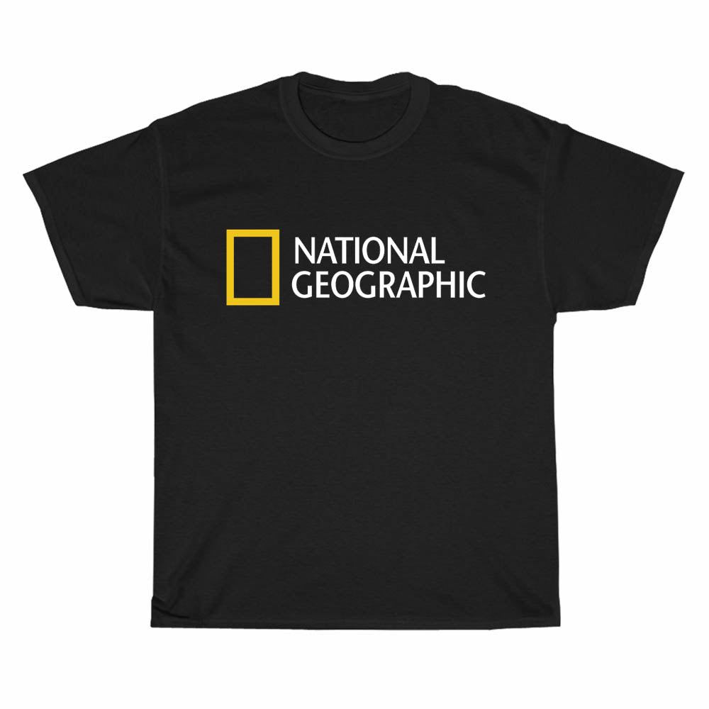 National Geographic Logo Men's Unisex T Shirt Size S to 3XL
