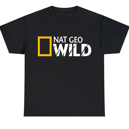 National Geographic WILD Logo Men's Unisex T Shirt Size S to 3XL