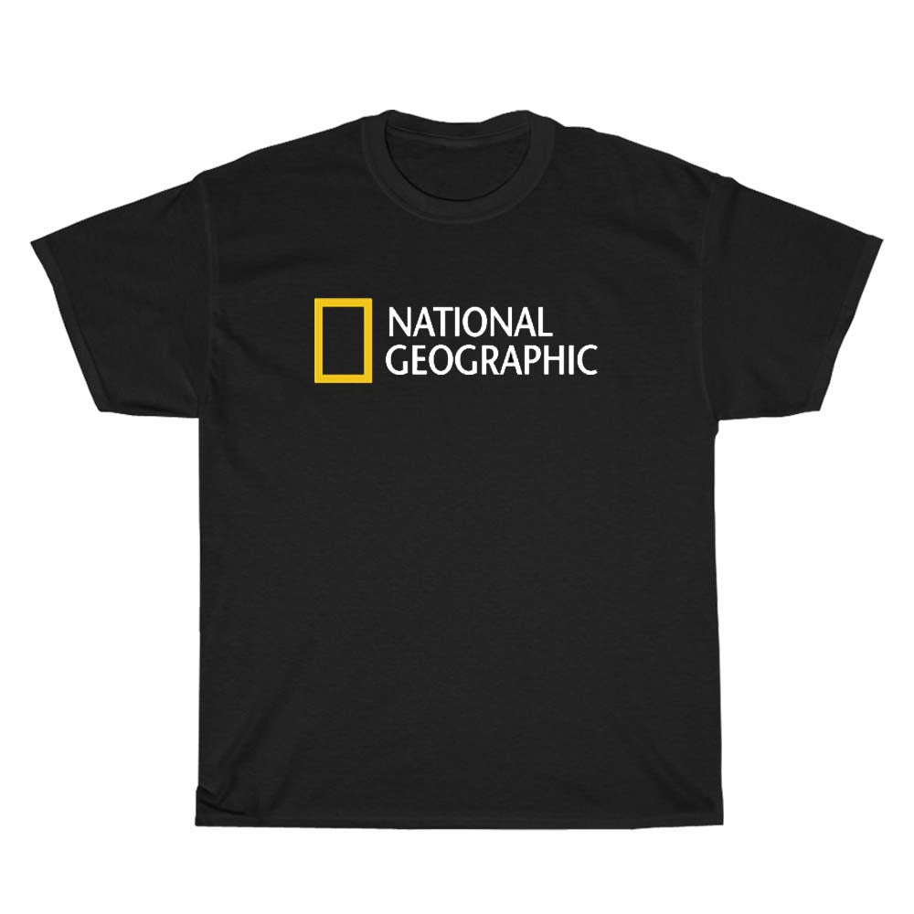 National Geographic Logo Men's Unisex T Shirt Size S to 3XL