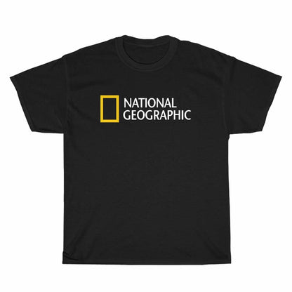 National Geographic Logo Men's Unisex T Shirt Size S to 3XL