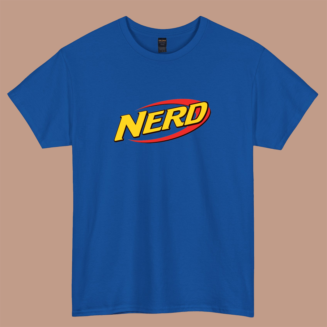 Nerd Gun Logo  short sleeve t shirt S-3XL -P