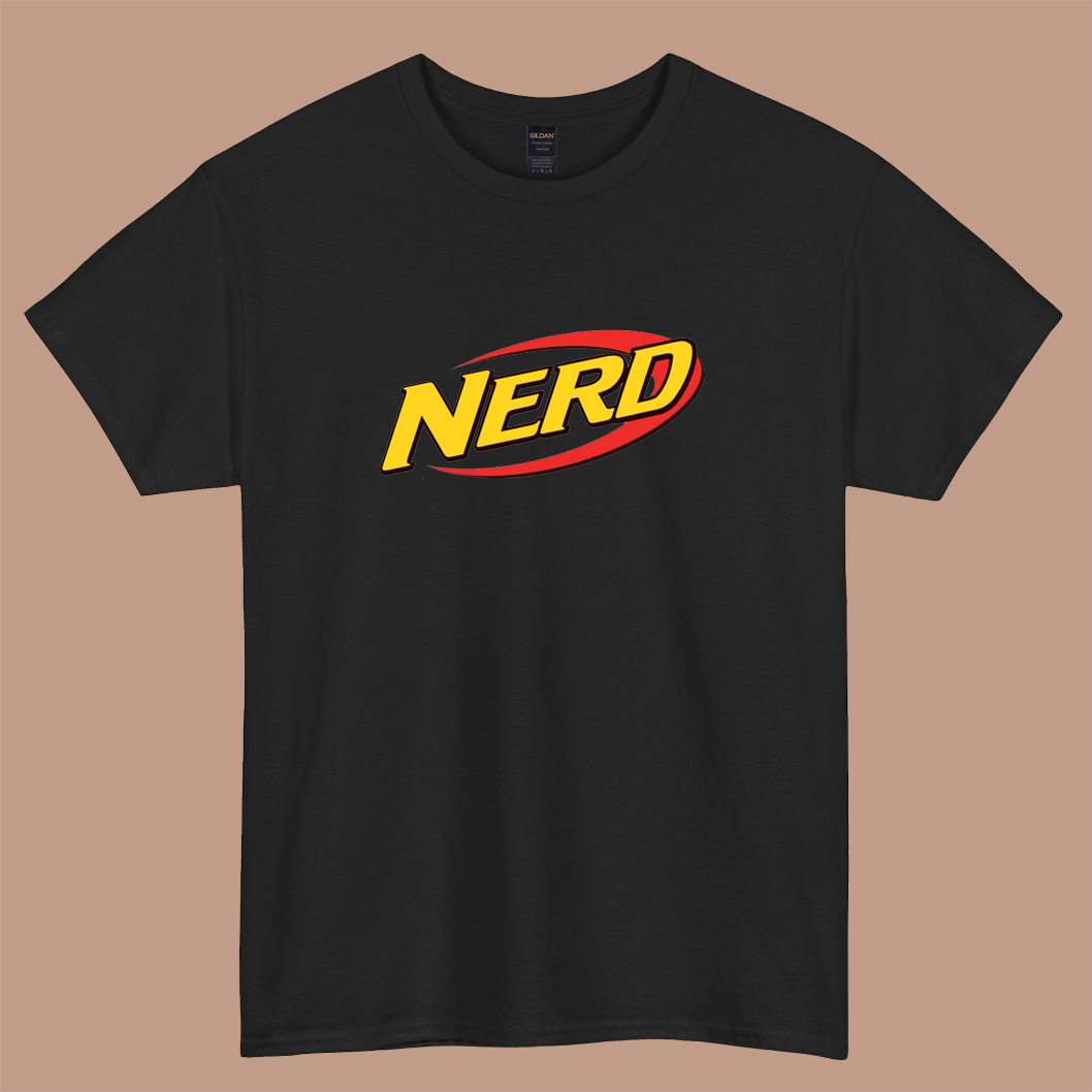 Nerd Gun Logo  short sleeve t shirt S-3XL -P
