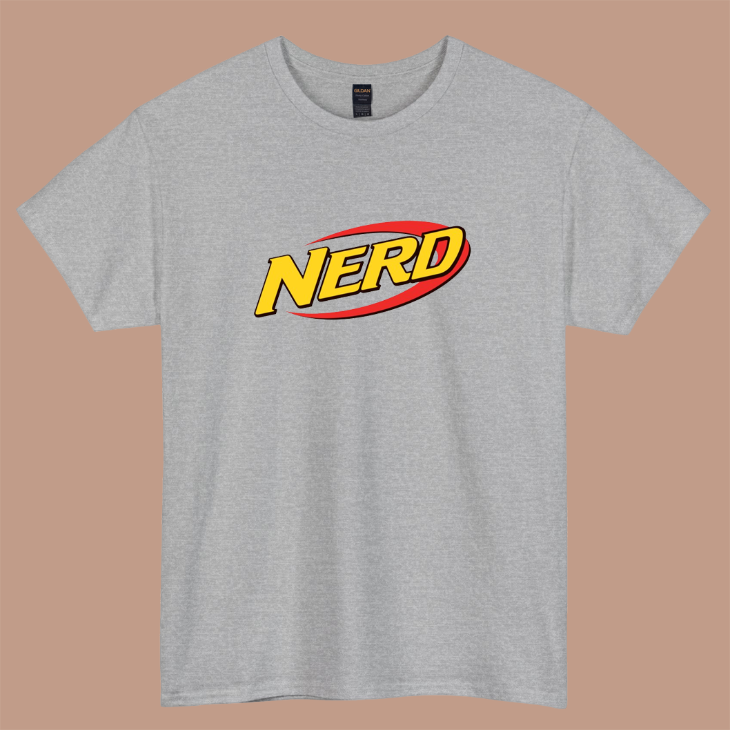 Nerd Gun Logo  short sleeve t shirt S-3XL -P