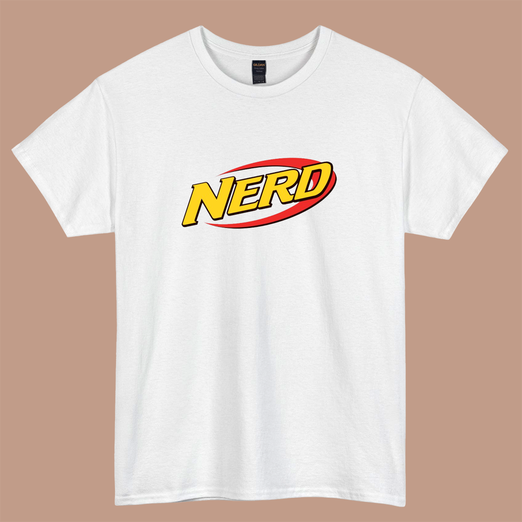 Nerd Gun Logo  short sleeve t shirt S-3XL -P