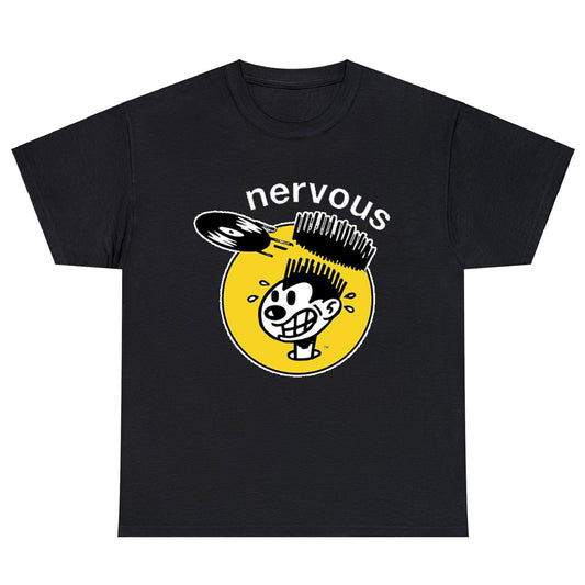 Nervous Records Famous Music Records Logo Men's Unisex T Shirt Size S to 3XL