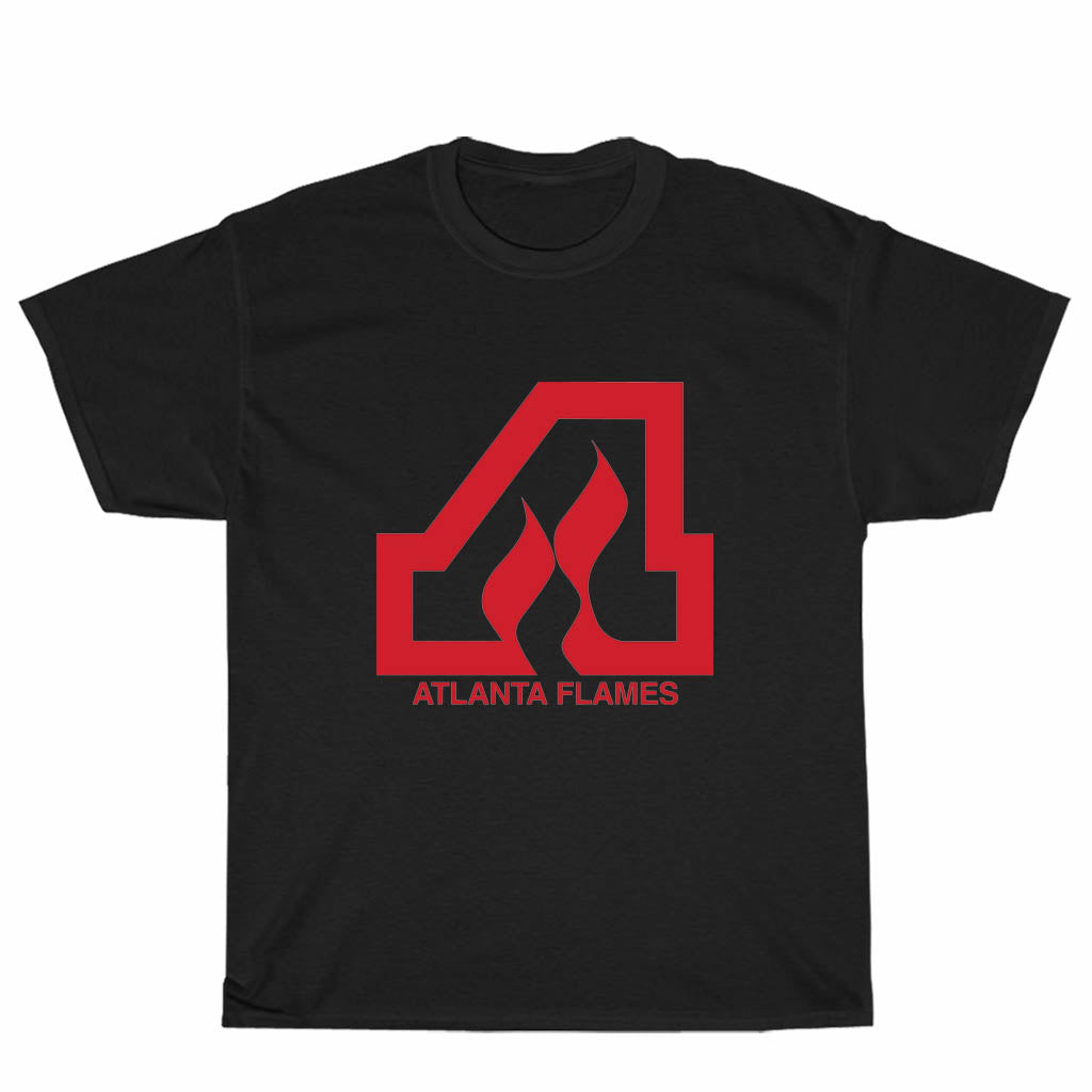 New Atlanta Flames Hockey Team Emblem Logo Unisex Men's T Shirt Size S to 3XL