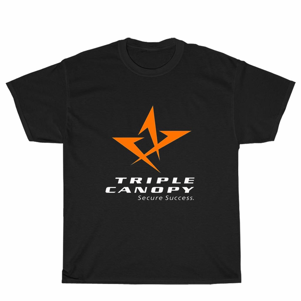 New Blackwater Triple Canopy Academy Logo T-Shirt American Funny logo Unisex Men's T Shirt Size S to 3XL