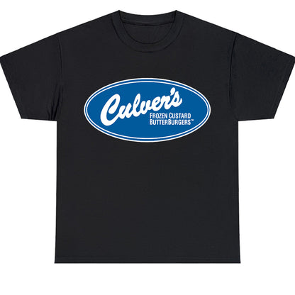 New Culver's Frozen Custard ButterBurgers Logo Men's Unisex T Shirt Size S to 3XL