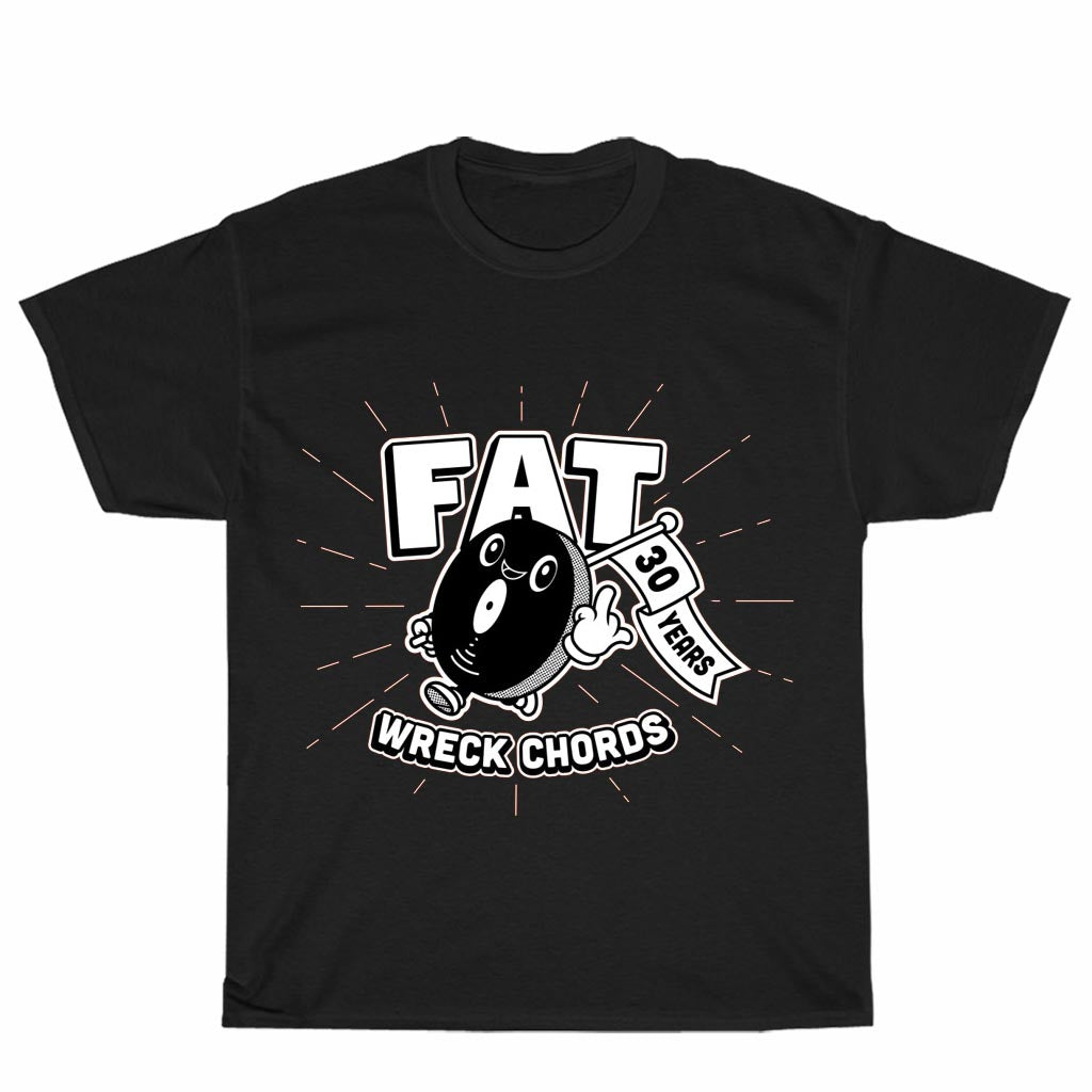 New FAT WRECK CHORDS 30 Years Logo T-Shirt American Funny Logo Unisex Men's T Shirt Size S to 3XL