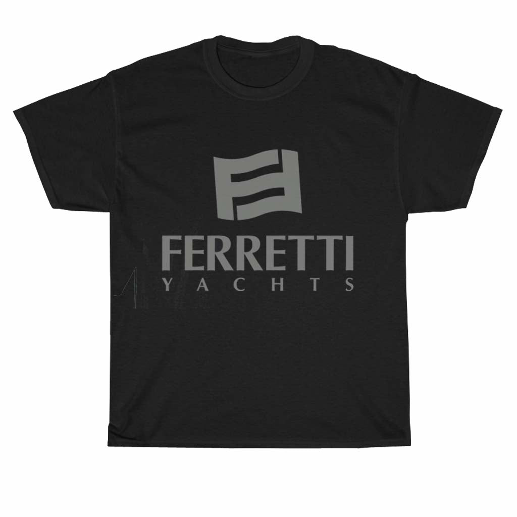 New Ferretti yachts Logo Unisex Men's T Shirt Size S to 3XL