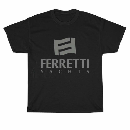 New Ferretti yachts Logo Unisex Men's T Shirt Size S to 3XL