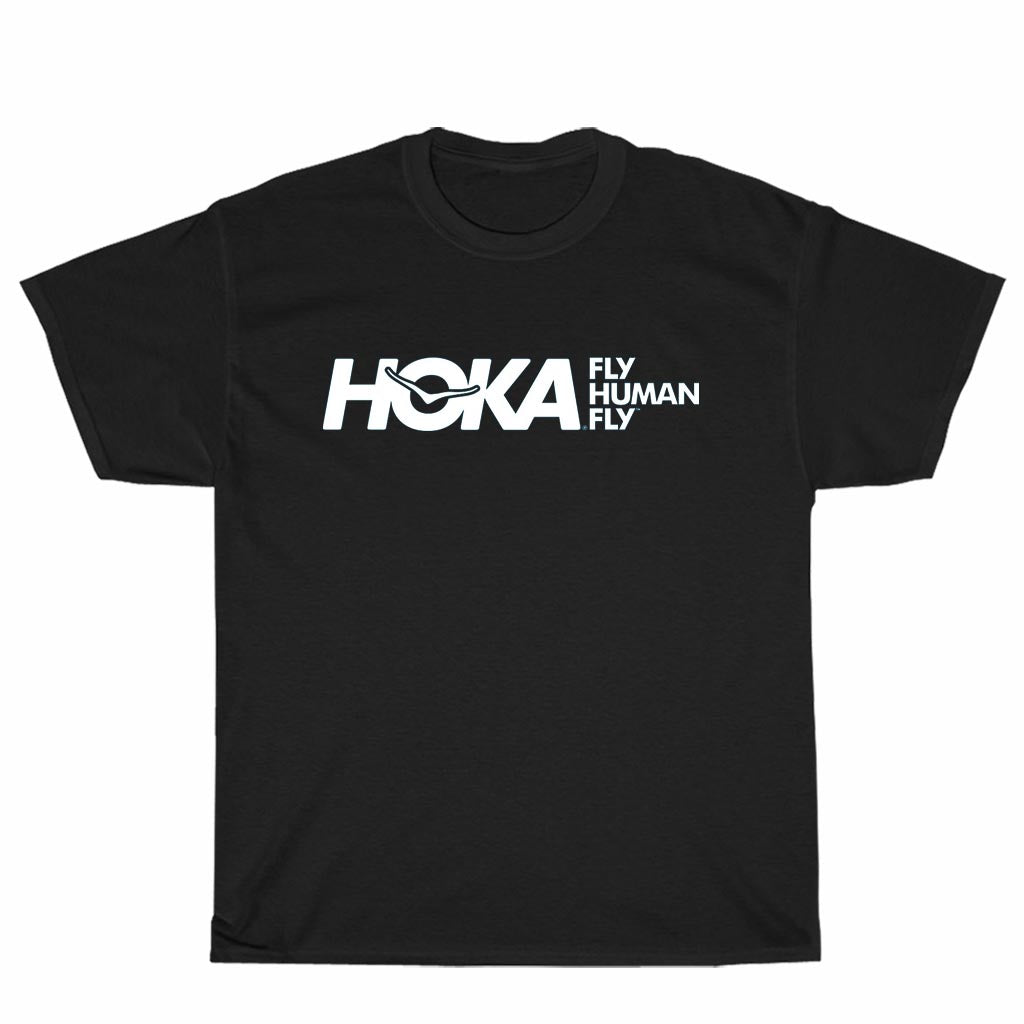 New Hoka Fly Human Fly Logo Men's USA Funny Logo Unisex Men's T Shirt Size S to 3XL