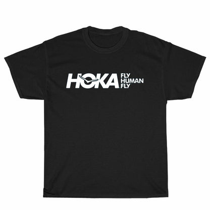 New Hoka Fly Human Fly Logo Men's USA Funny Logo Unisex Men's T Shirt Size S to 3XL
