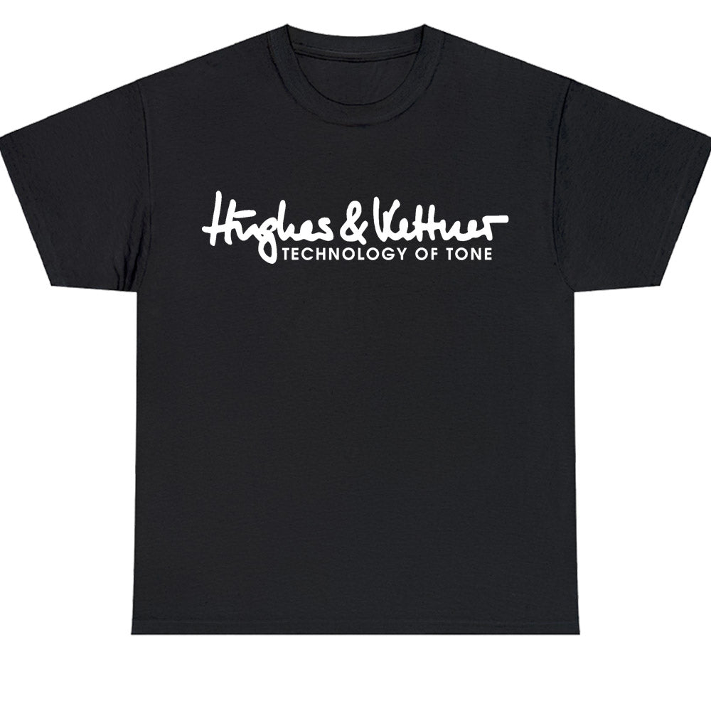 New Hughes & Kettner Guitar Logo Men's Unisex T Shirt Size S to 3XL