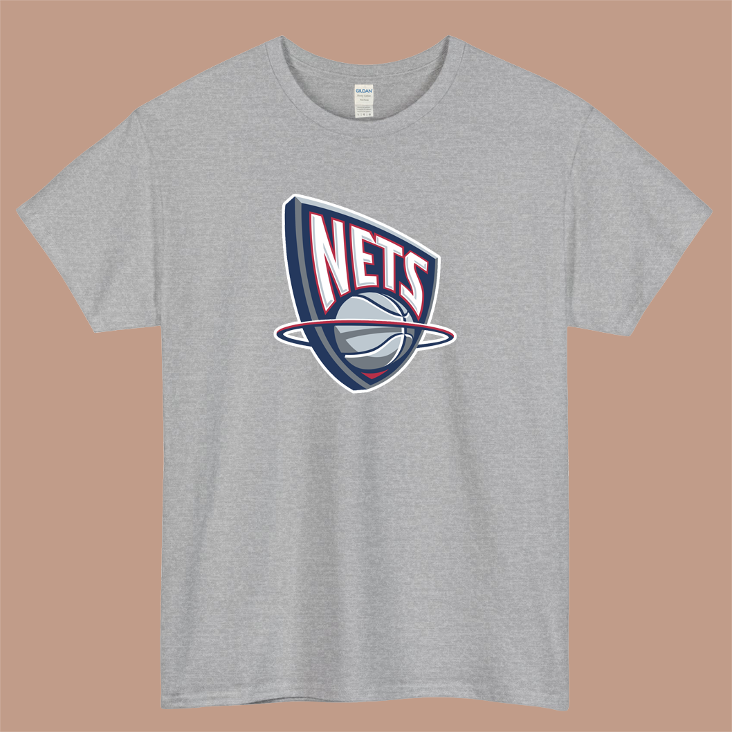 New Jersey Nets Logo Mens Unisex Short Sleeve T-Shirt Size S-3XL