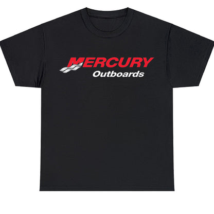 New Mercury Outboards Logo Men's Unisex T Shirt Size S to 3XL