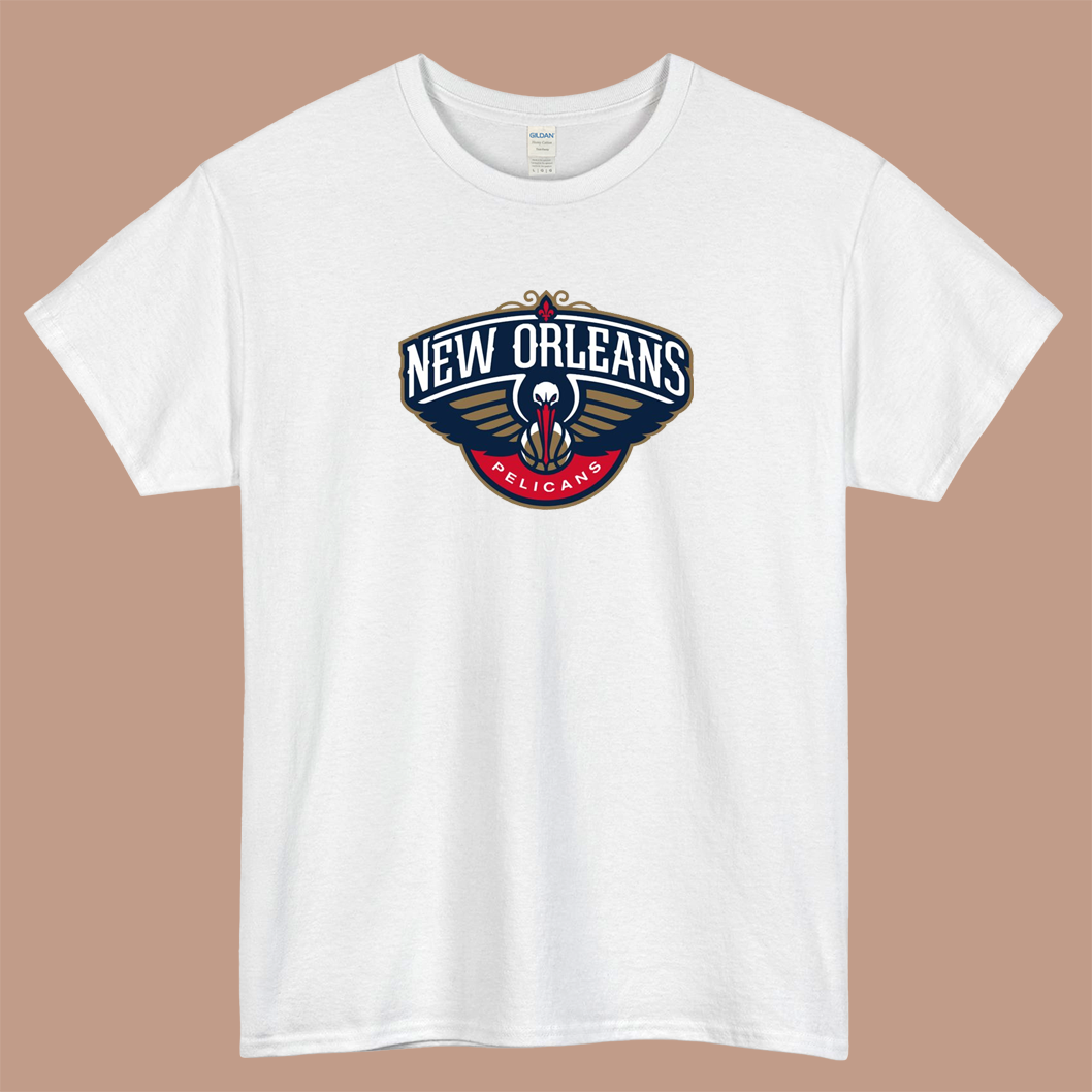 New Orleans Pelicans Logo Mens Unisex Short Sleeve T-Shirt Size S-3XL - P