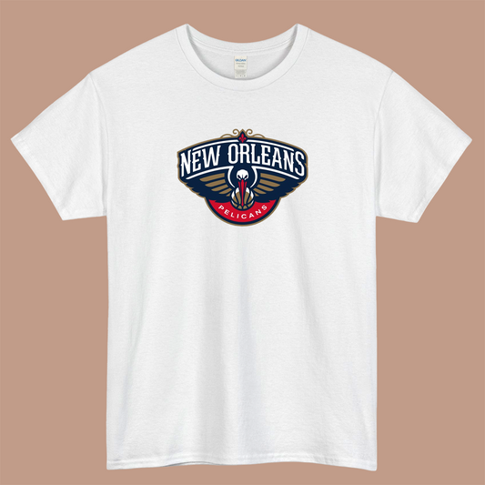 New Orleans Pelicans Logo Mens Unisex Short Sleeve T-Shirt Size S-3XL - P