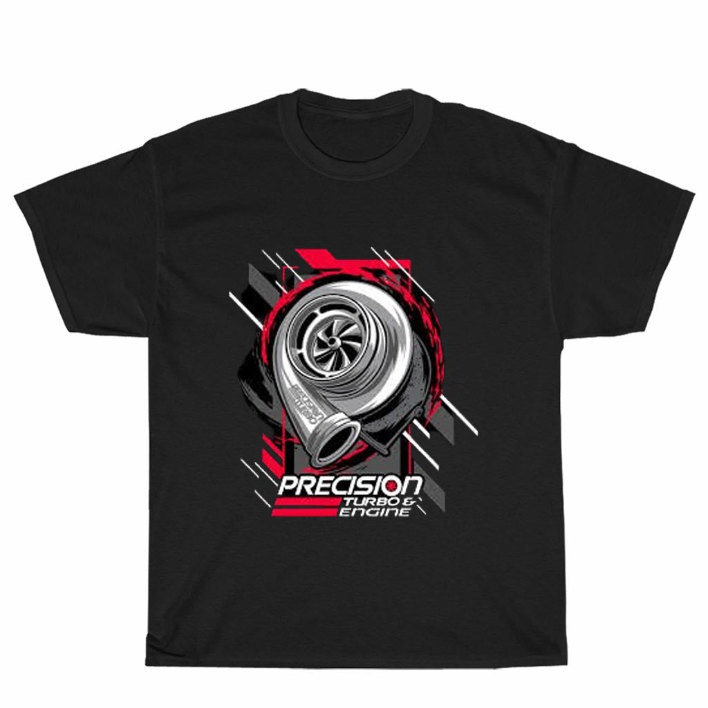 New Precision turbo Engine Logo Men's T-Shirt American Funny Logo Unisex Men's T Shirt Size S to 3XL