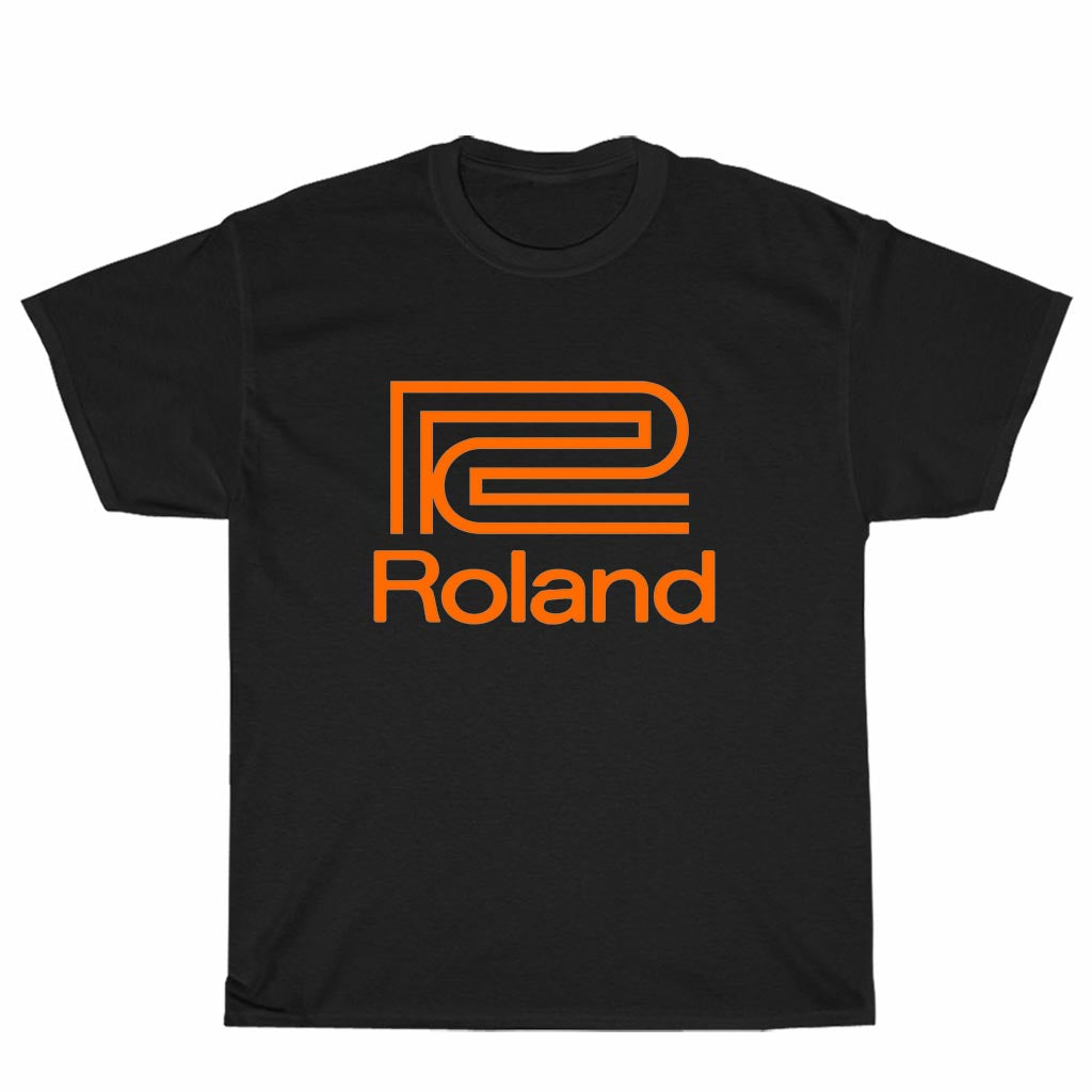 New Roland Drums Guitar Music Logo Men's T-Shirt American Funny Logo Unisex Men's T Shirt Size S to 3XL