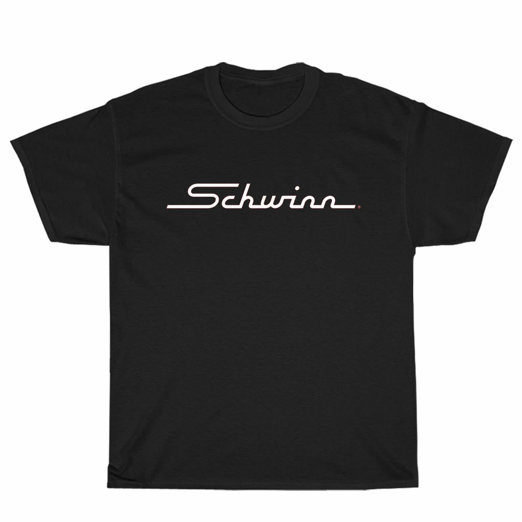 New SCHWINN Bicycle Logo Black T-shirt Logo Unisex Men's T Shirt Size S to 3XL