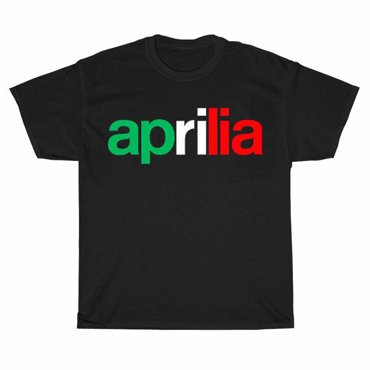 New Shirt Aprilia Italy Flag II Unisex Logo Unisex Men's T Shirt Size S to 3XL