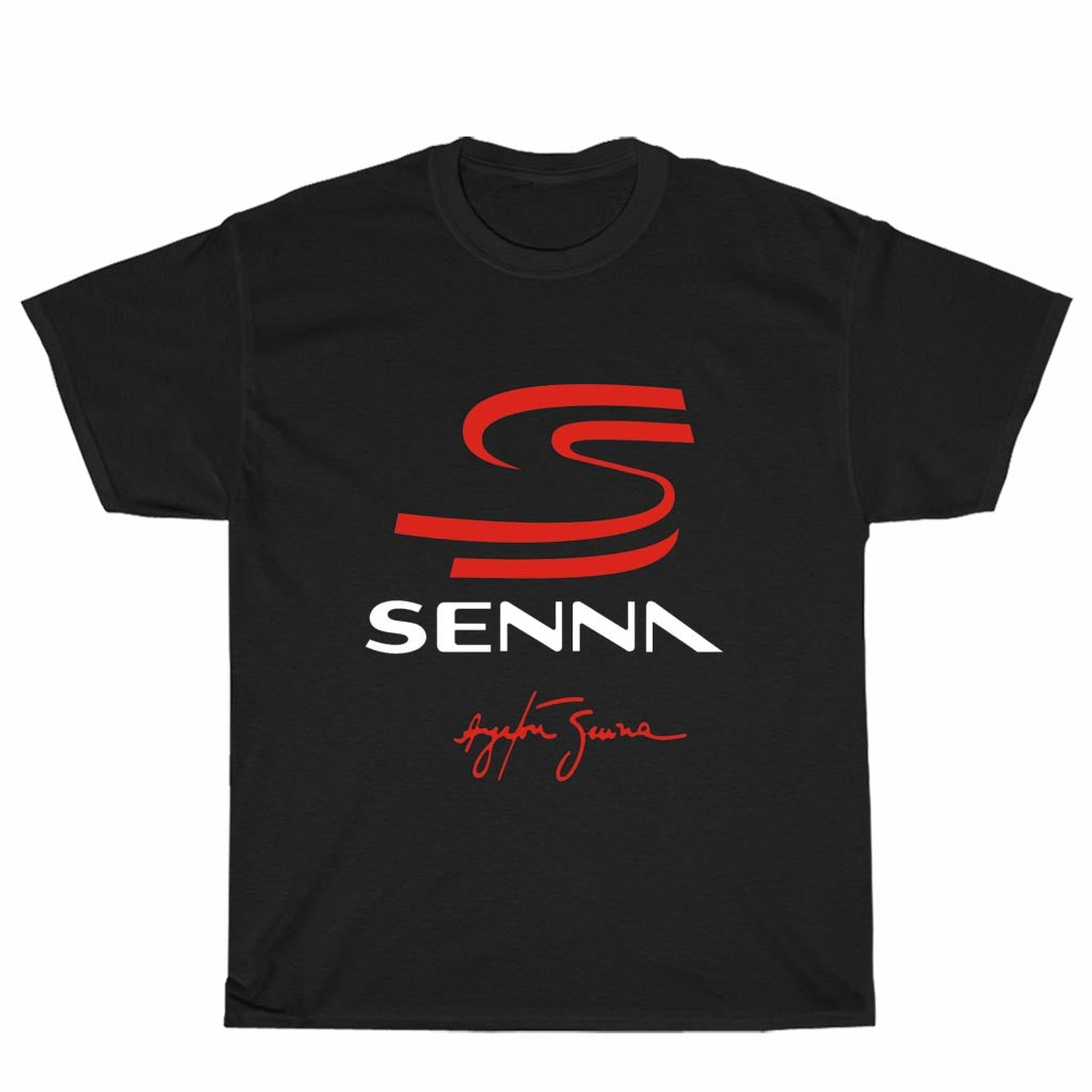New Shirt Ayrton Senna Logo Unisex Men's T Shirt Size S to 3XL