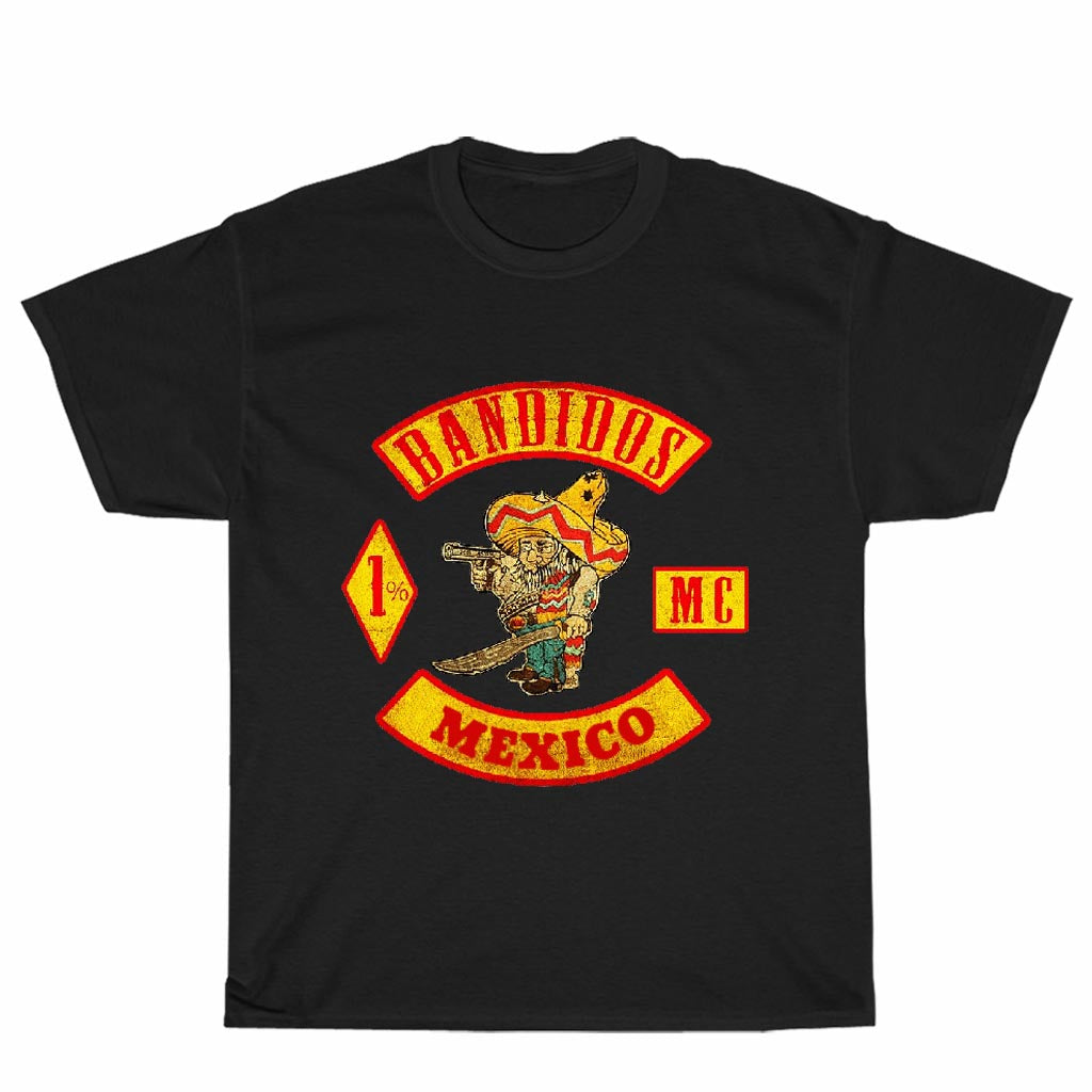 New Shirt Bandidos Mexico MC Logo Unisex Men's T Shirt Size S to 3XL