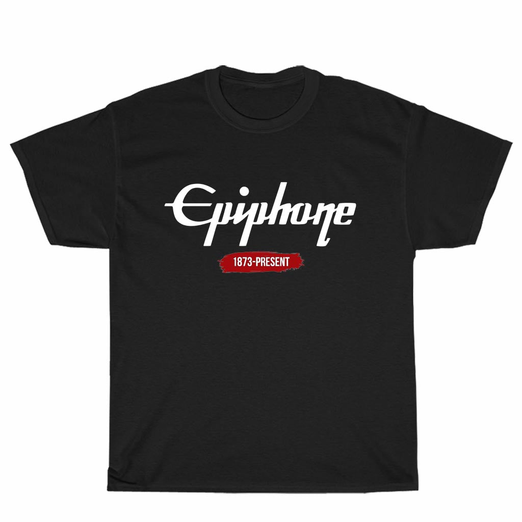 New Shirt Epiphone Guitars Logo Unisex Men's T Shirt Size S to 3XL