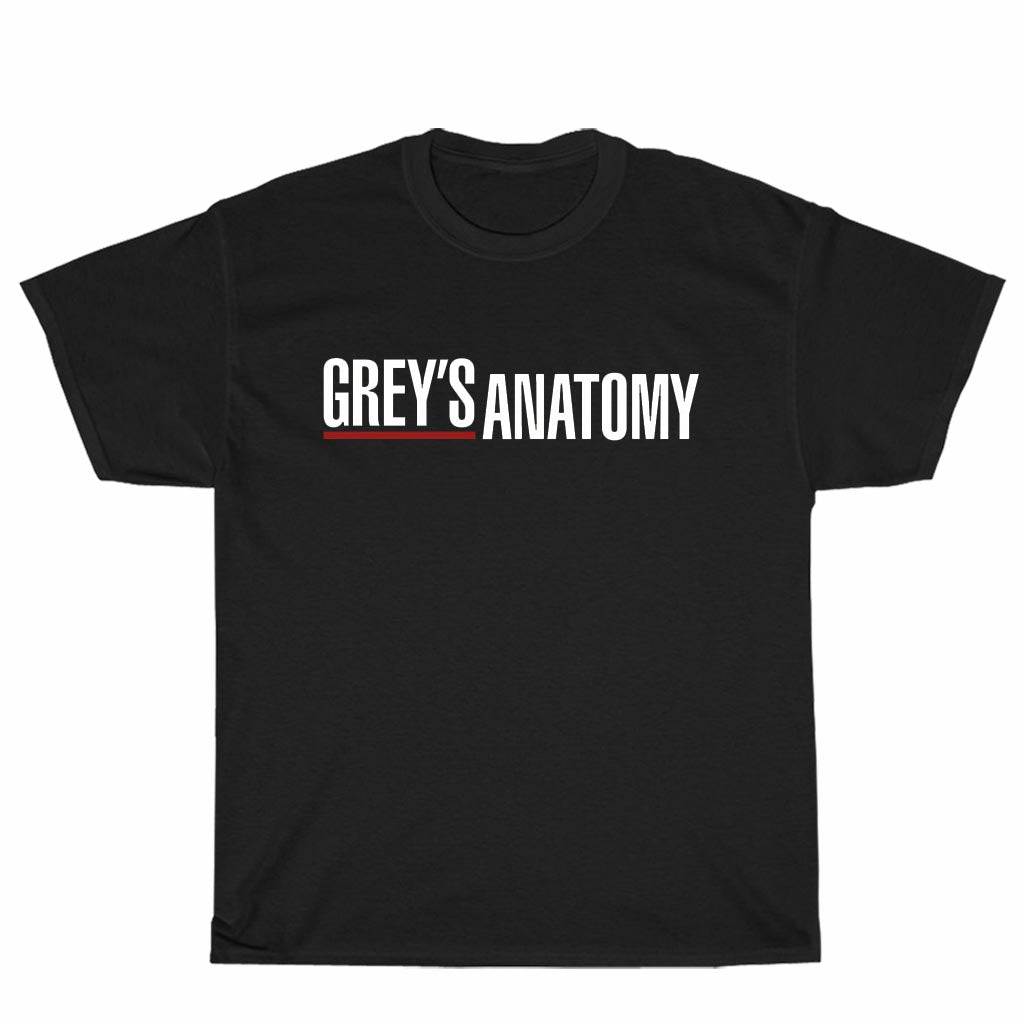 New Shirt Grey's Anatomy TV Series Logo Unisex Men's T Shirt Size S to 3XL