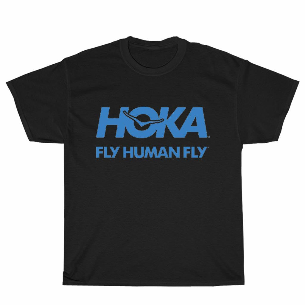 New Shirt Hoka Fly Human Fly Logo Unisex Men's T Shirt Size S to 3XL