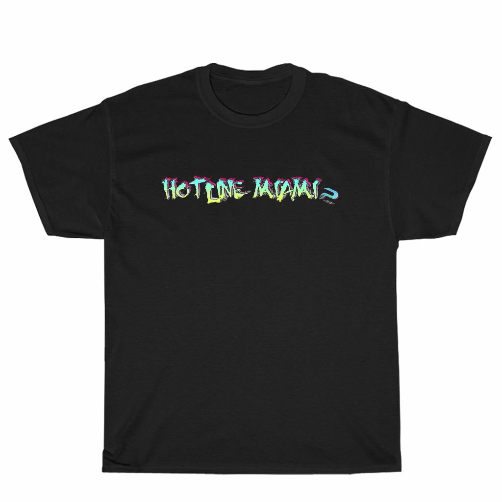 New Shirt Hotline Miami Games Logo Unisex Men's T Shirt Size S to 3XL