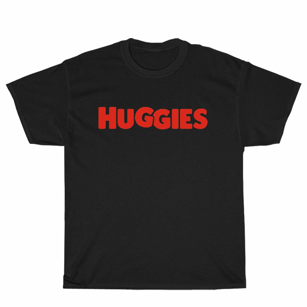 New Shirt Huggies Diapers Logo Unisex Men's T Shirt Size S to 3XL