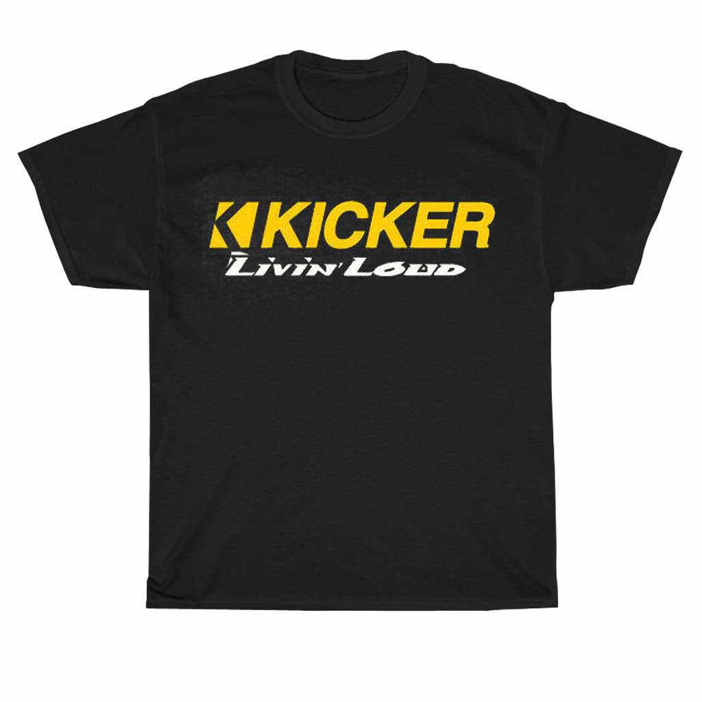New Shirt Kicker Livin Loud Audio Logo Unisex Men's T Shirt Size S to 3XL