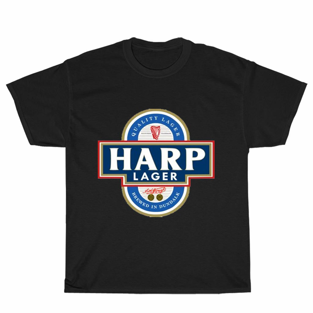 New Shirt Lager-Harp Logo Unisex Men's T Shirt Size S to 3XL