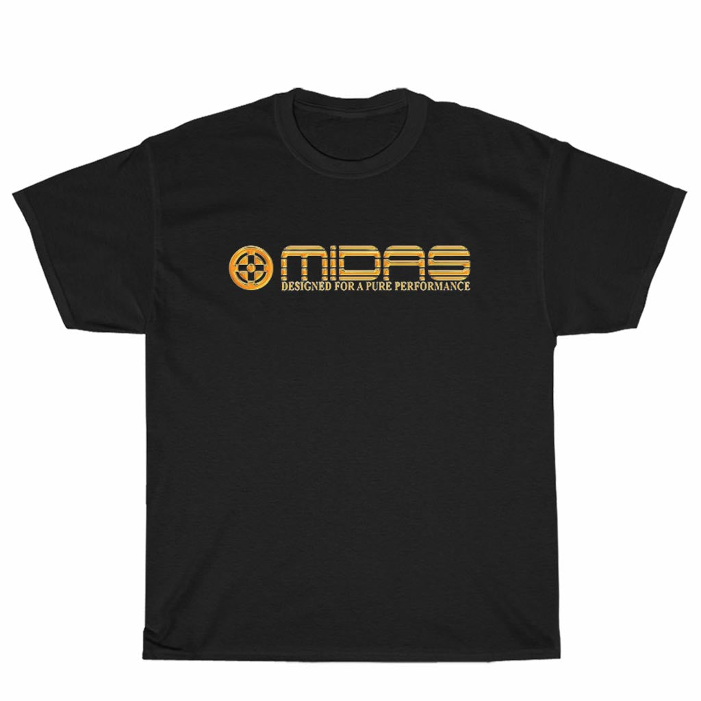 New Shirt MIDAS PROFESIONAL AUDIO LOGO Unisex Men's T Shirt Size S to 3XL