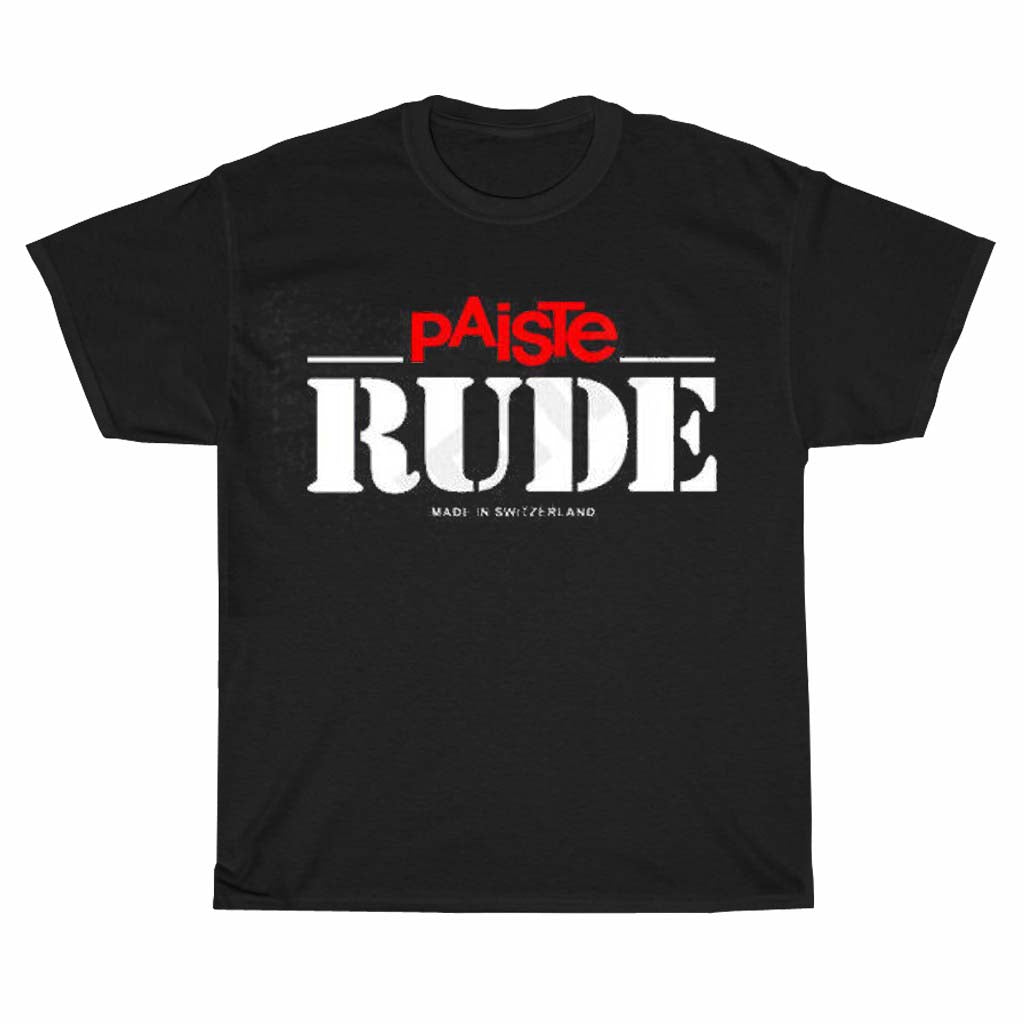 New Shirt Paiste Rude Logo Unisex Men's T Shirt Size S to 3XL