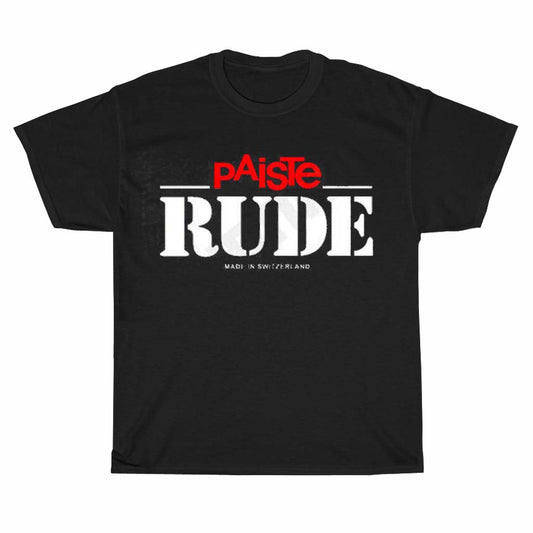 New Shirt Paiste Rude Logo Unisex Men's T Shirt Size S to 3XL