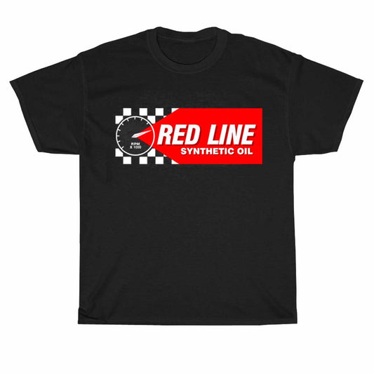 New Shirt Red Line Synthetic Oil Logo Unisex Men's T Shirt Size S to 3XL