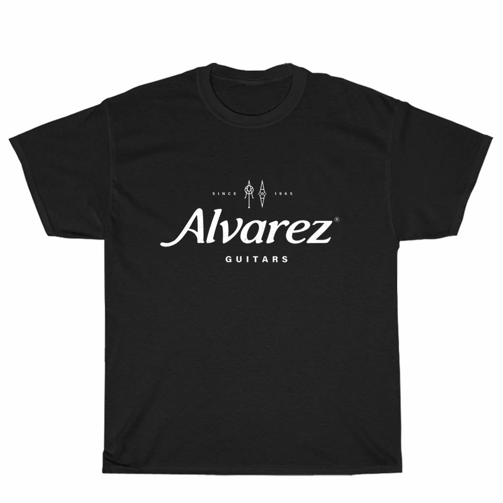 New Alvarez Guitar Logo Unisex Men's T Shirt Size S to 3XL
