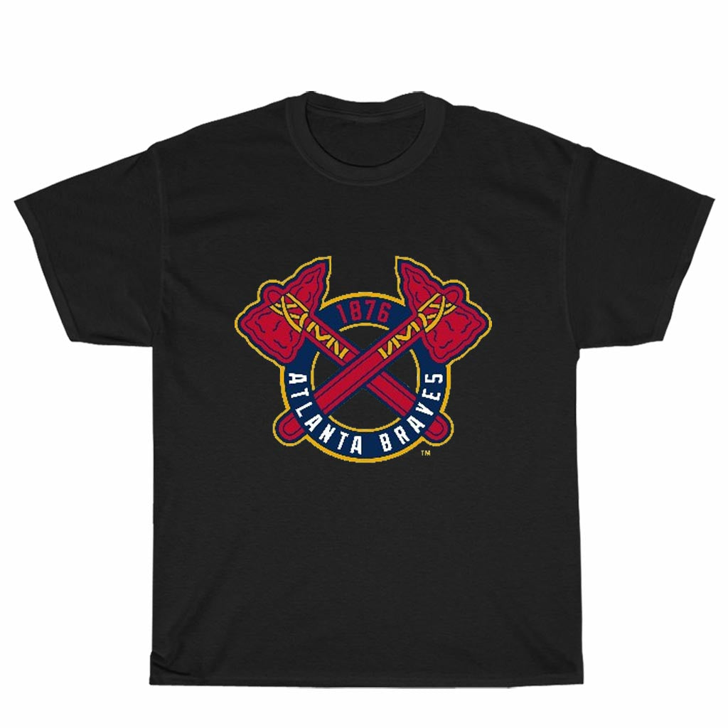 New Atlanta Braves Logo Men's T-Shirt American Funny Logo Unisex Men's T Shirt Size S to 3XL