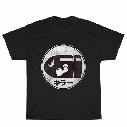 New Bullet Distressed Bill Kanji Logo Unisex Men's T Shirt Size S to 3XL