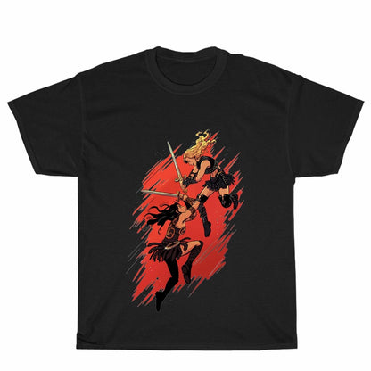 New Callisto vs Xena Warrior Princess Logo T-Shirt American Funn Logo Unisex Men's T Shirt Size S to 3XL