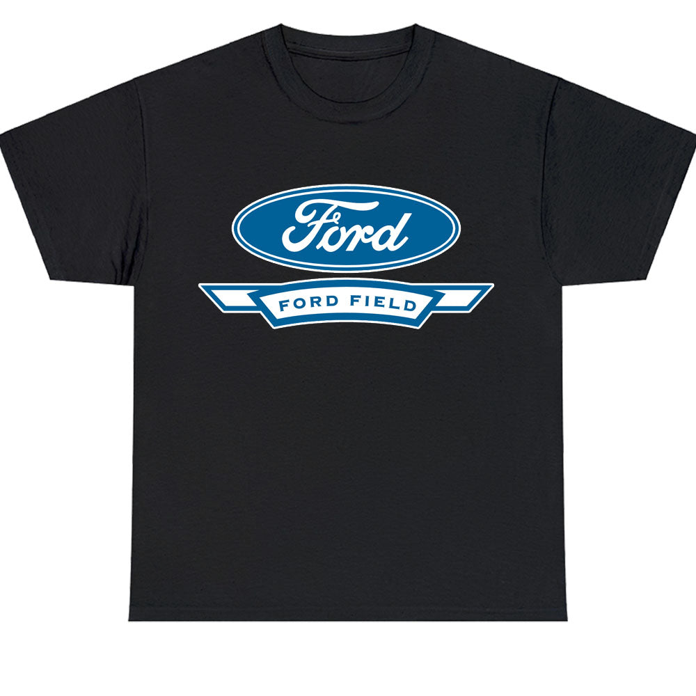 New Ford Field Logo Men's Unisex T Shirt Size S to 3XL