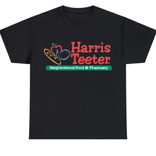 New Harris Teeter Groceries Flowers Plantation Logo Men's Unisex T Shirt Size S to 3XL