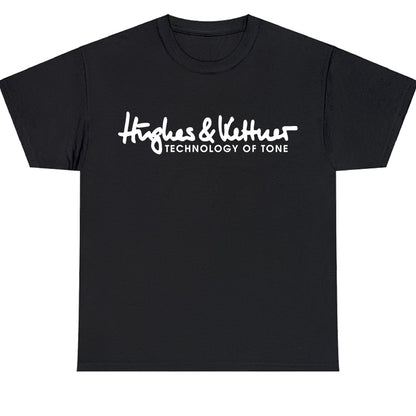 New Hughes & Kettner Guitar Logo Men's Unisex T Shirt Size S to 3XL