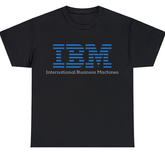 New IBM International Business Machines Logo Men's Unisex T Shirt Size S to 3XL